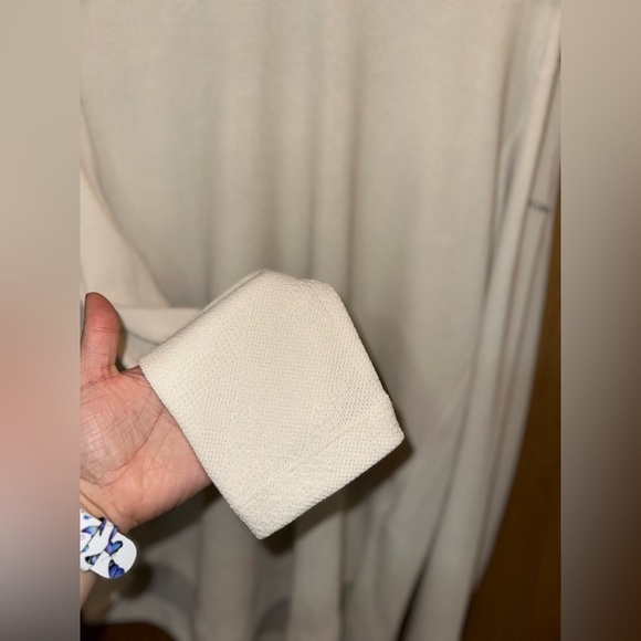 Women’s Columbia Long Sleeve Cream Turtleneck Button Up Neck Size Large - Picture 7 of 13